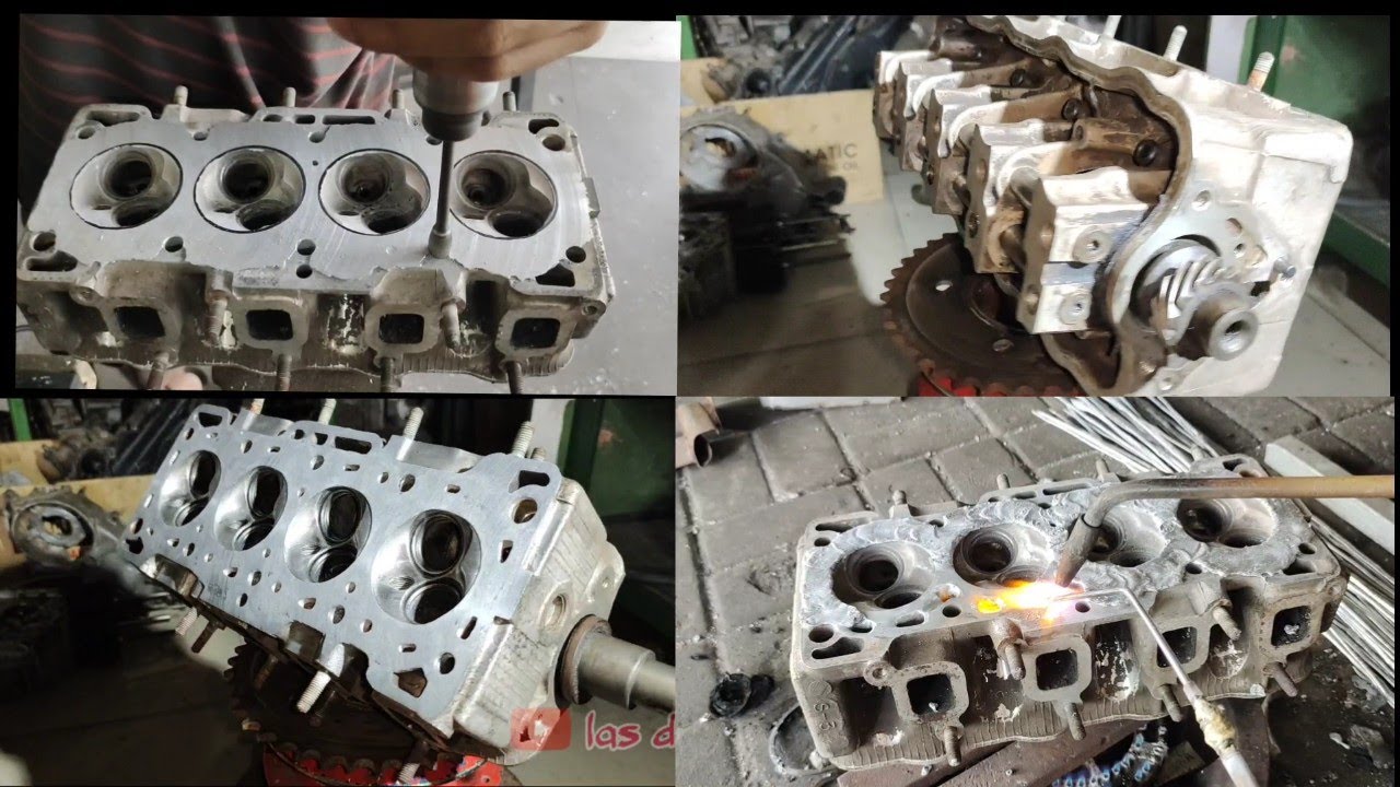 how to restore a Suzuki cylinder head | welding aluminum