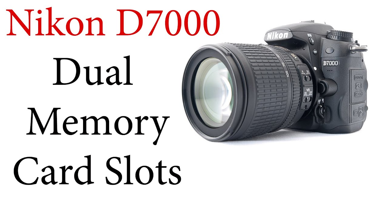 Nikon D7000: How to Assign Functions to the Dual Card Slots