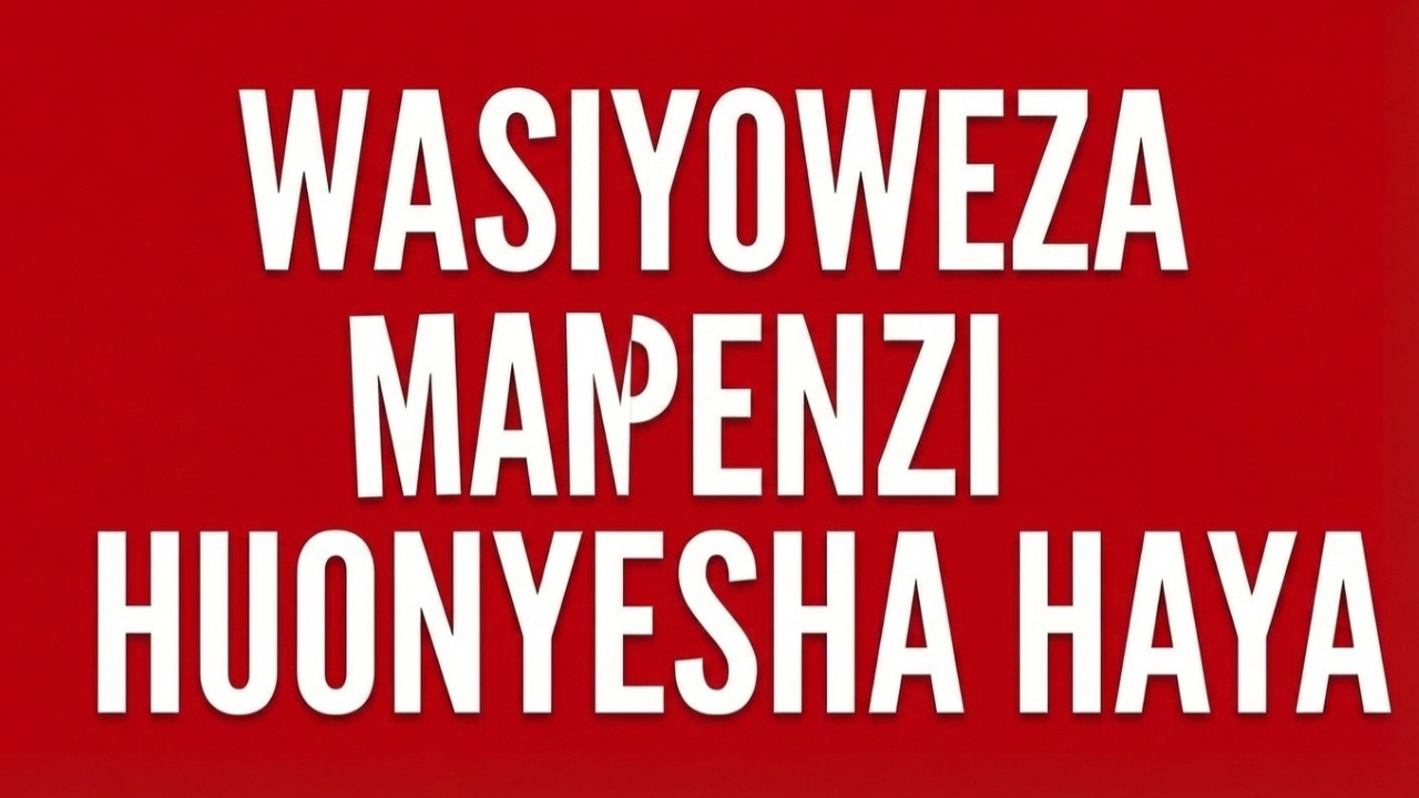 MAHUSIANO NI MAGUMU MAPENZI NI RAHISI