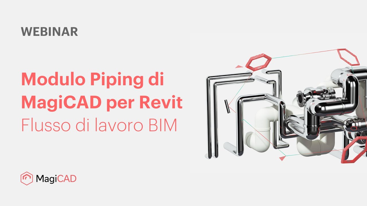 Modulo Piping di MagiCAD per Revit – Flusso di lavoro BIM