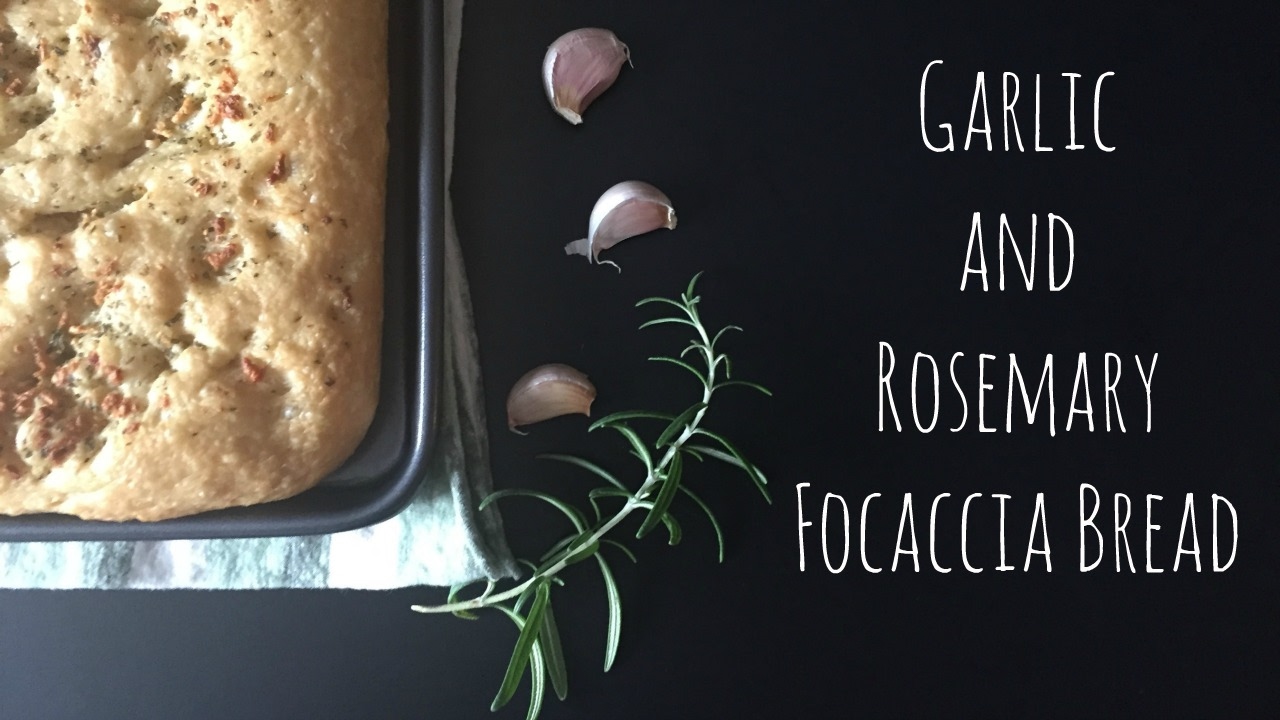 Focaccia Bread // Rosemary and Garlic // Vegan