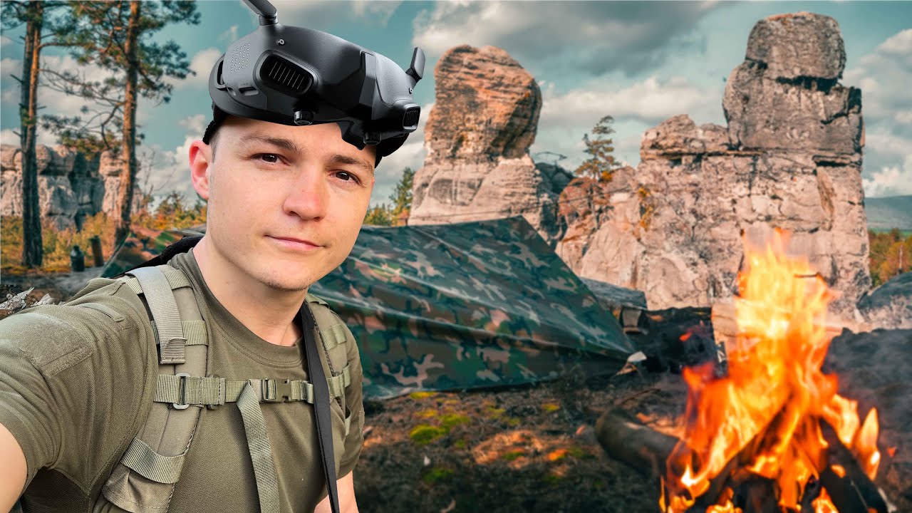 Solo Bushcraft und FPV Madness im Böhmischen Paradies Ep. 1