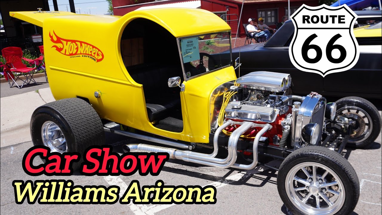 Classic Cars Show Historic Route 66 Williams Arizona 2025 Hot Rods Muscle Cars VIDEO #2 #automobile
