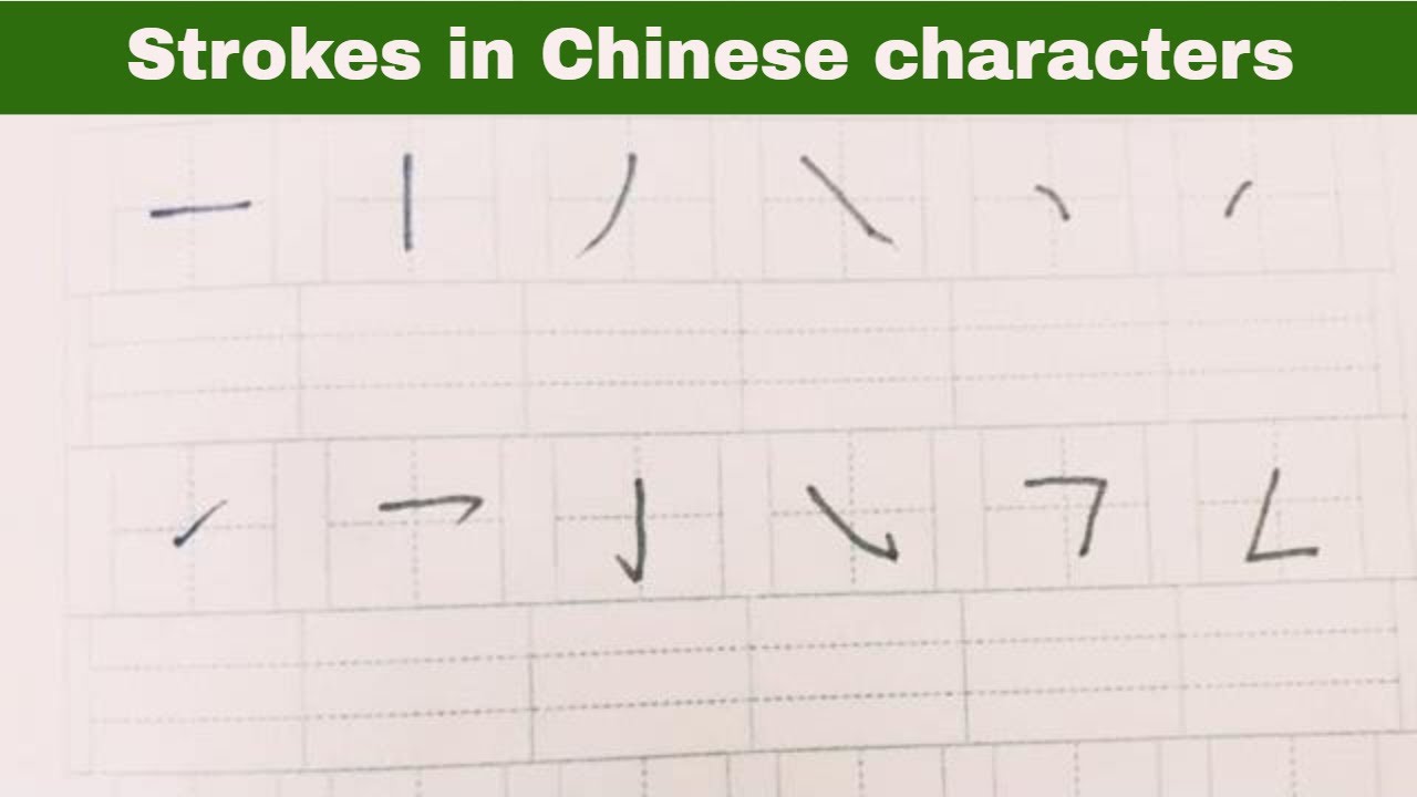 Chinese character strokes all you need to know (2020)