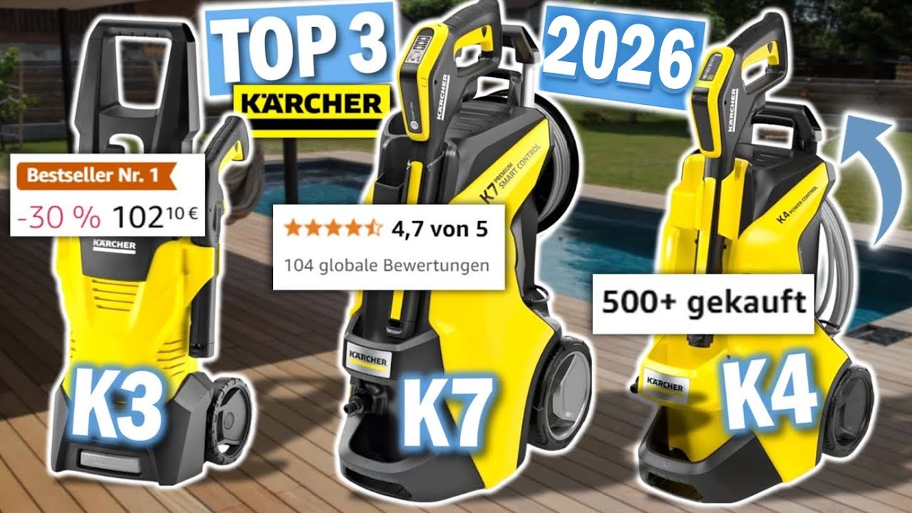 Top 3 Kärcher Hochdruckreiniger 2026 im Vergleich!