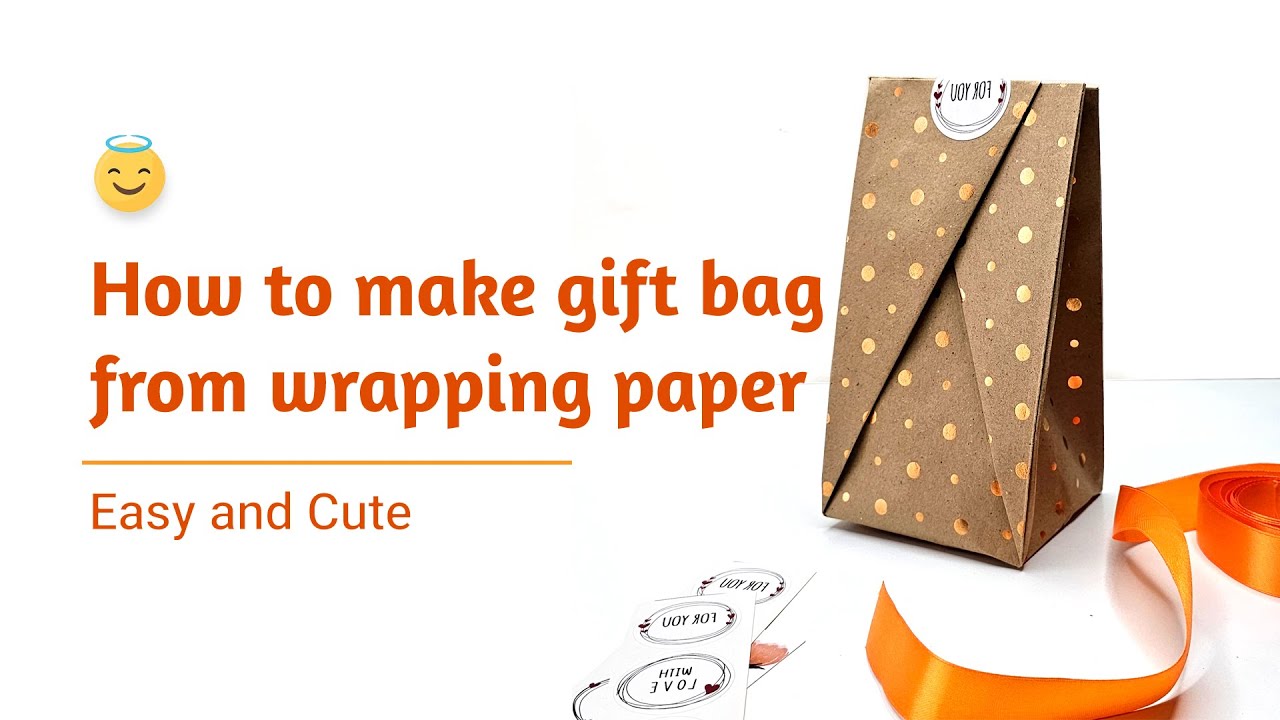 DIY Paper Gift Bag Tutorial 🤩 Easy and Customizable Gift Packaging