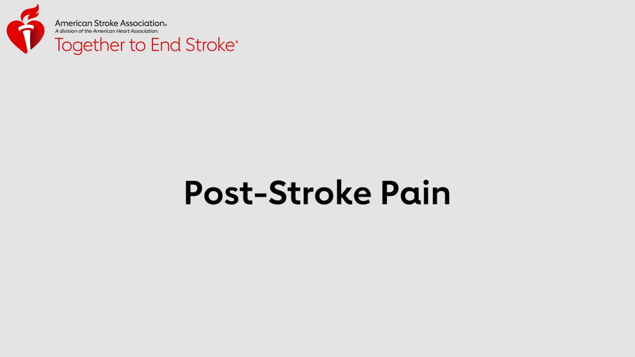Pain After Stroke