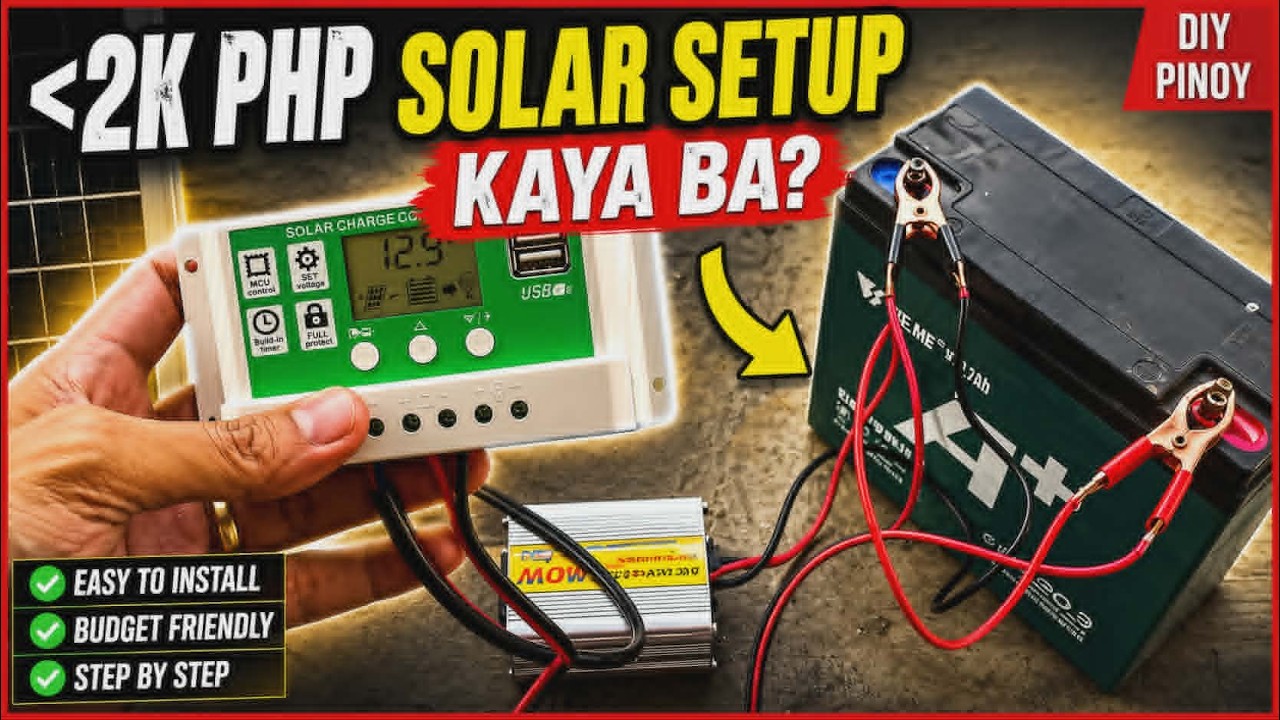 Ultra Budget Solar Panel Setup for Small Appliances