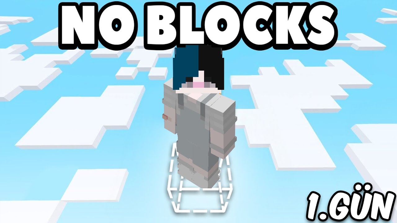 Minecraft'ta BLOKSUZ Dünyada 100 Gün Hayatta Kaldım