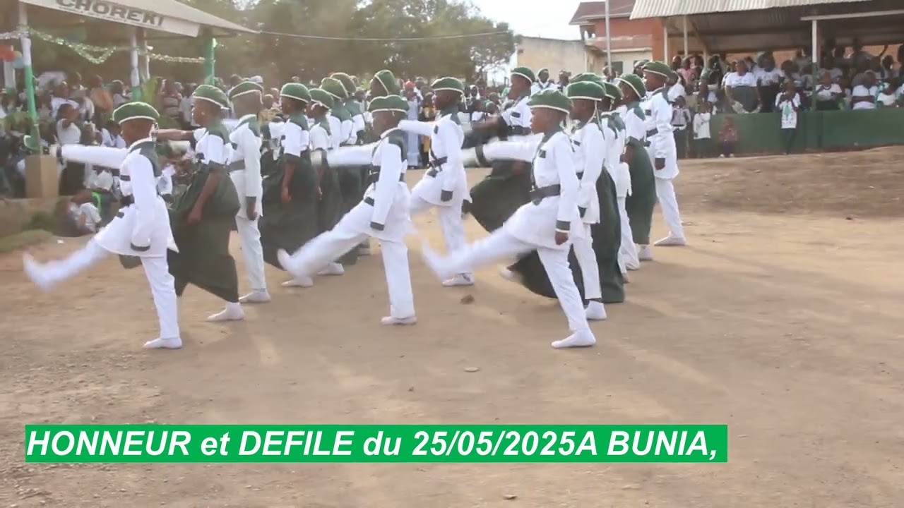 HONNEUR, DEFILE du 25/05/2025A BUNIA, Province de l’ITURI