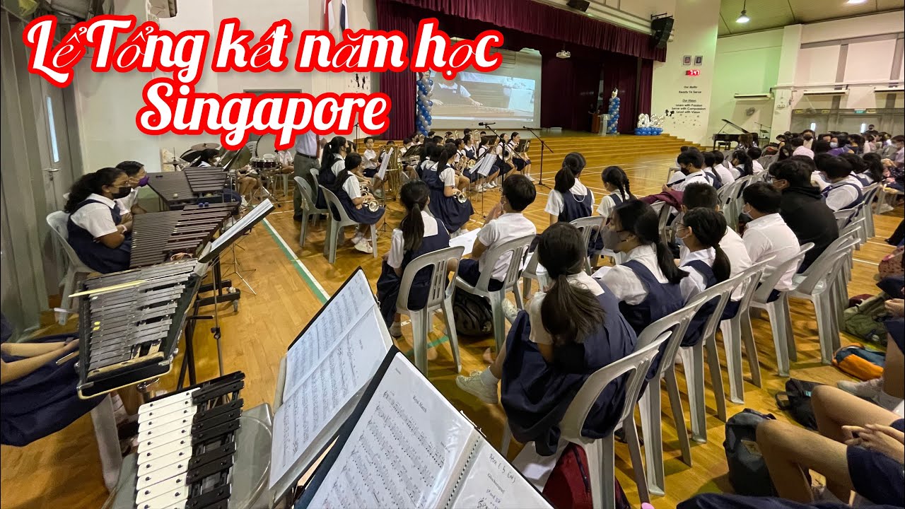 Lể Tổng Kết ở Singapore || trường tiểu học Rosyth Singapore ||