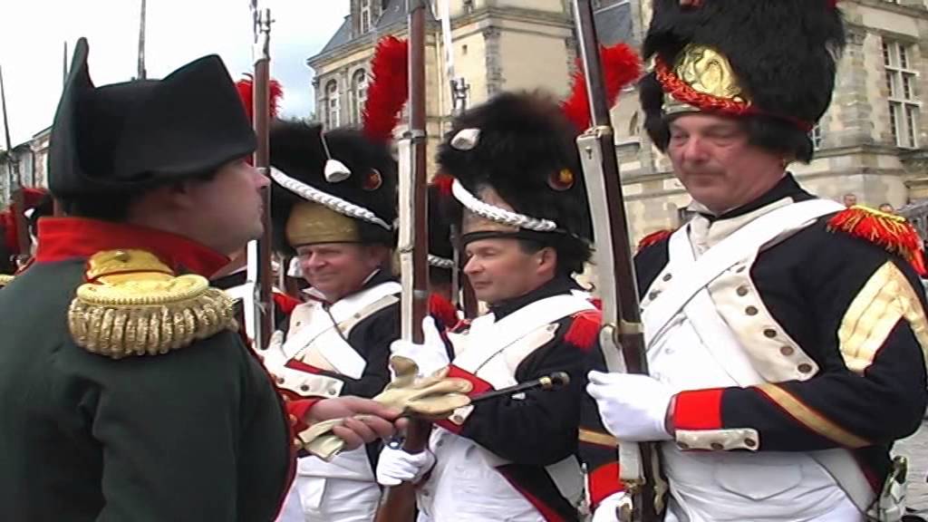 Napoléon et la Garde Impériale à Fontainebleau