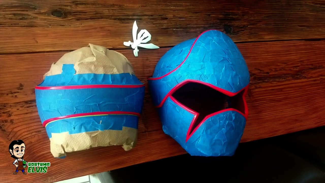 GOKAI RED HD SUPER MEGAFORCE red ranger helmet Pepakura 1080p