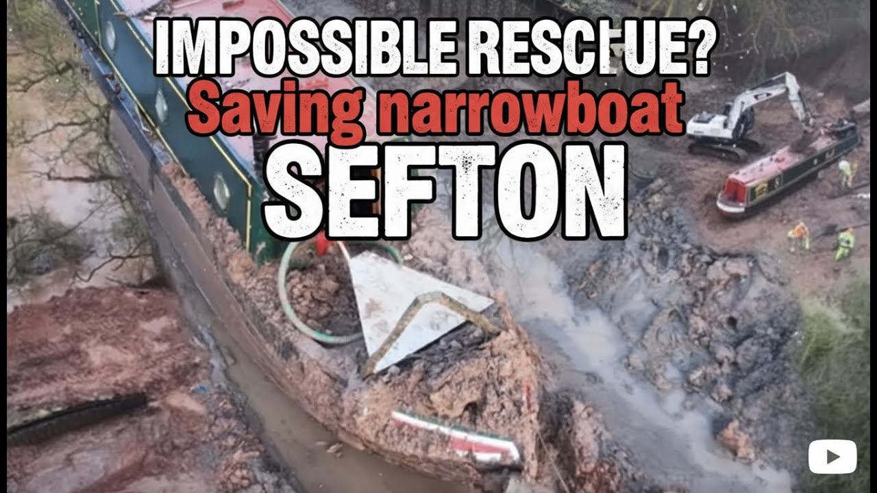 Salvage Operation: Saving the Stranded Boats at Whitchurch Canal Breach