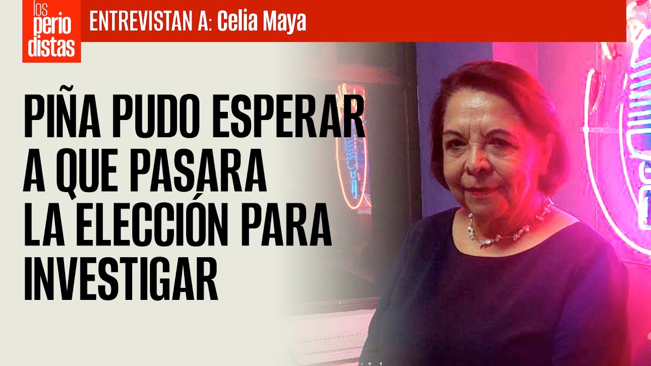 #Entrevista ¬ Piña pudo esperar a que pasara la elección para investigar: Celia Maya