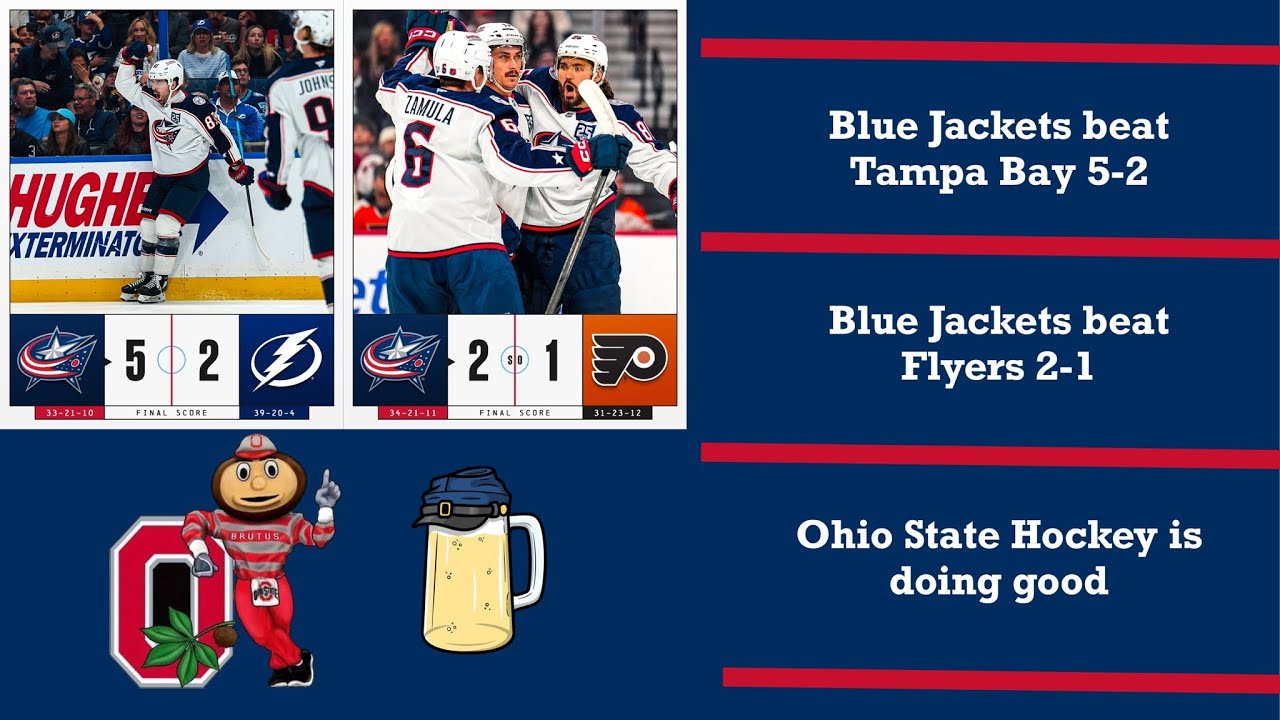 BLUE JACKETS GET TWO BIG WINS, Ohio State Hockey is doing good, and So much more.