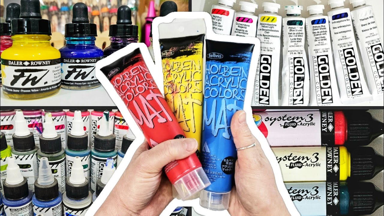 My Acrylic Paint Collection | So many different kinds!!