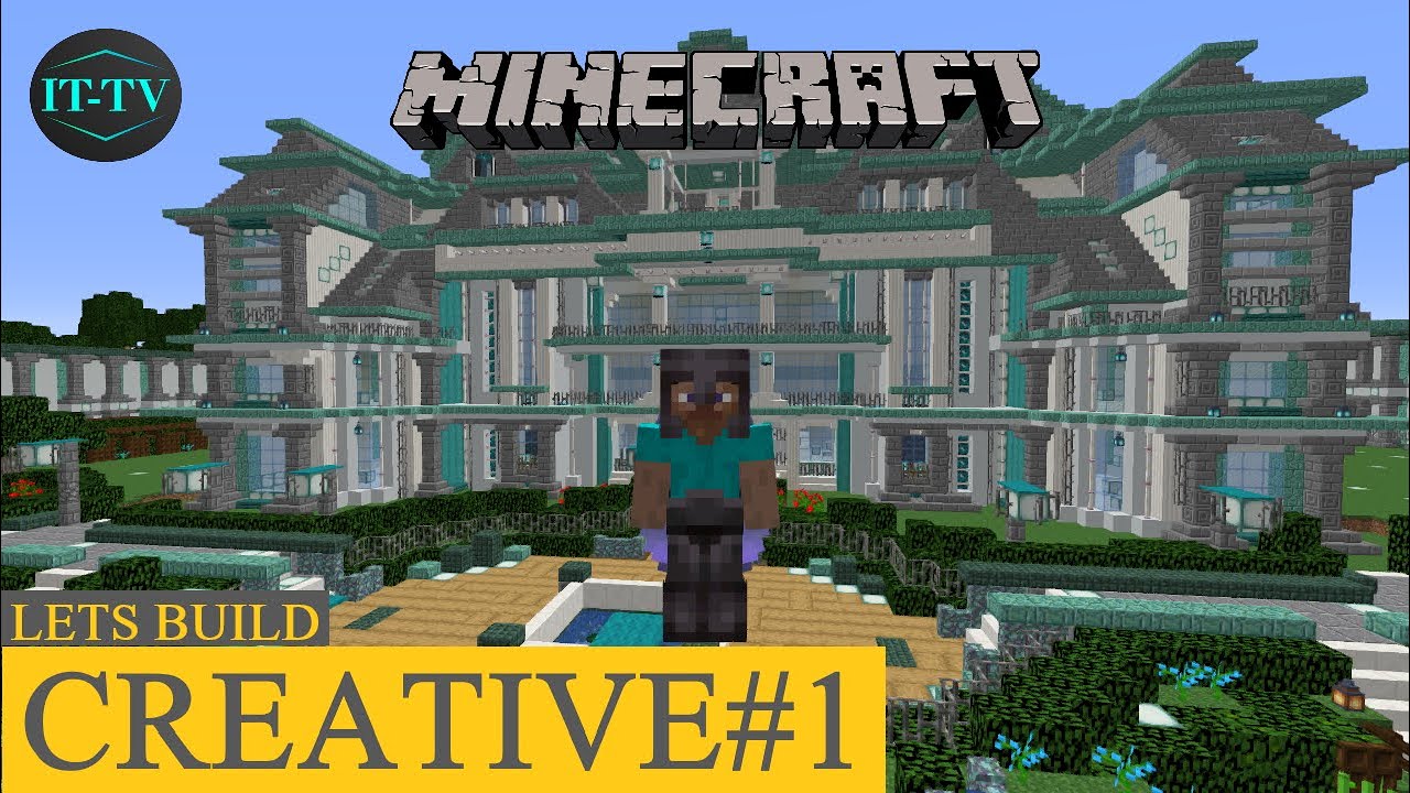 How To BUILD a  Minecraft BIG MODERN MANSION - Realistic Mansion-  Minecraft Tutorial 1.17#1 INTRO