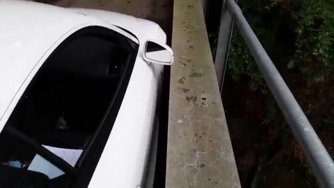 Audi R8 Meets Narrow Bridge
