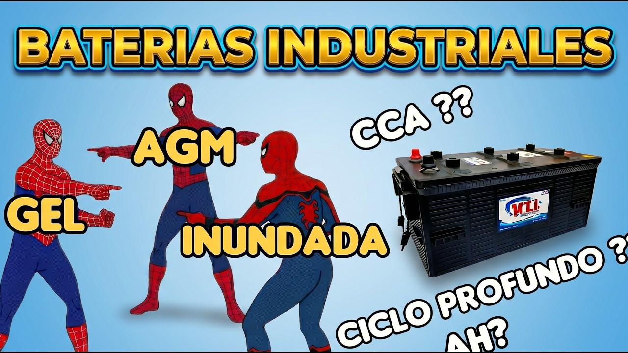 Baterías Industriales - Platica sobre Tipos y Aplicaciones.
