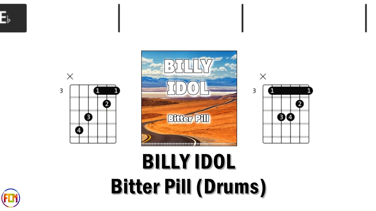 BILLY IDOL   Bitter Pill DRUMS  FCN GUITAR CHORDS & LYRICS