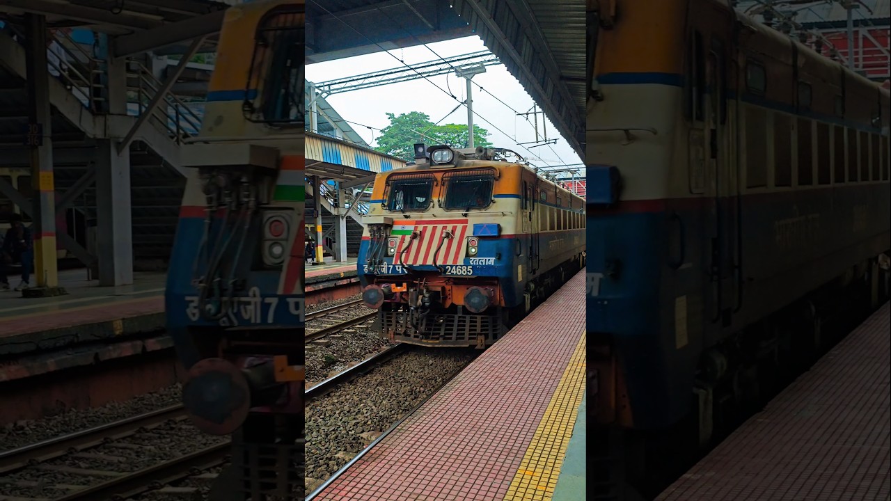 WAG 7 X WCAM 3 #wag7 #wcam3 #centralrailway #indianrailways #viralshorts
