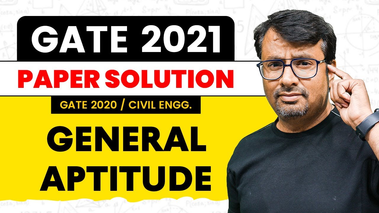 GATE 2021 | General Aptitude | Paper Solution Of GATE 2020 - Civil Engineering