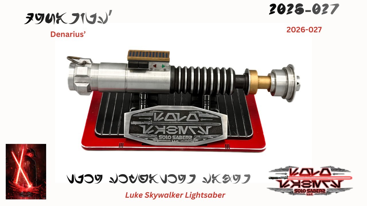 Denarius' Magic of Myth Luke Skywalker Neopixel Lightsaber with Crystal Chamber