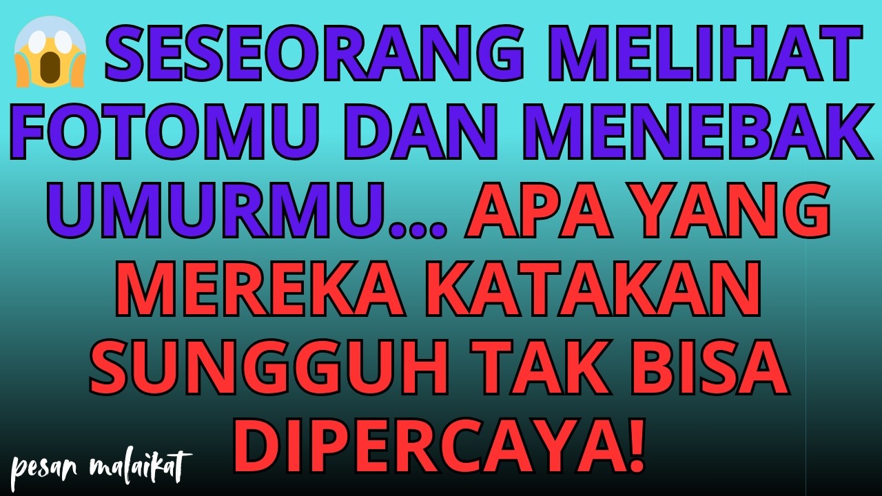 😱 Seseorang melihat fotomu dan menebak umurmu… apa yang mereka katakan sungguh tak bisa dipercaya!