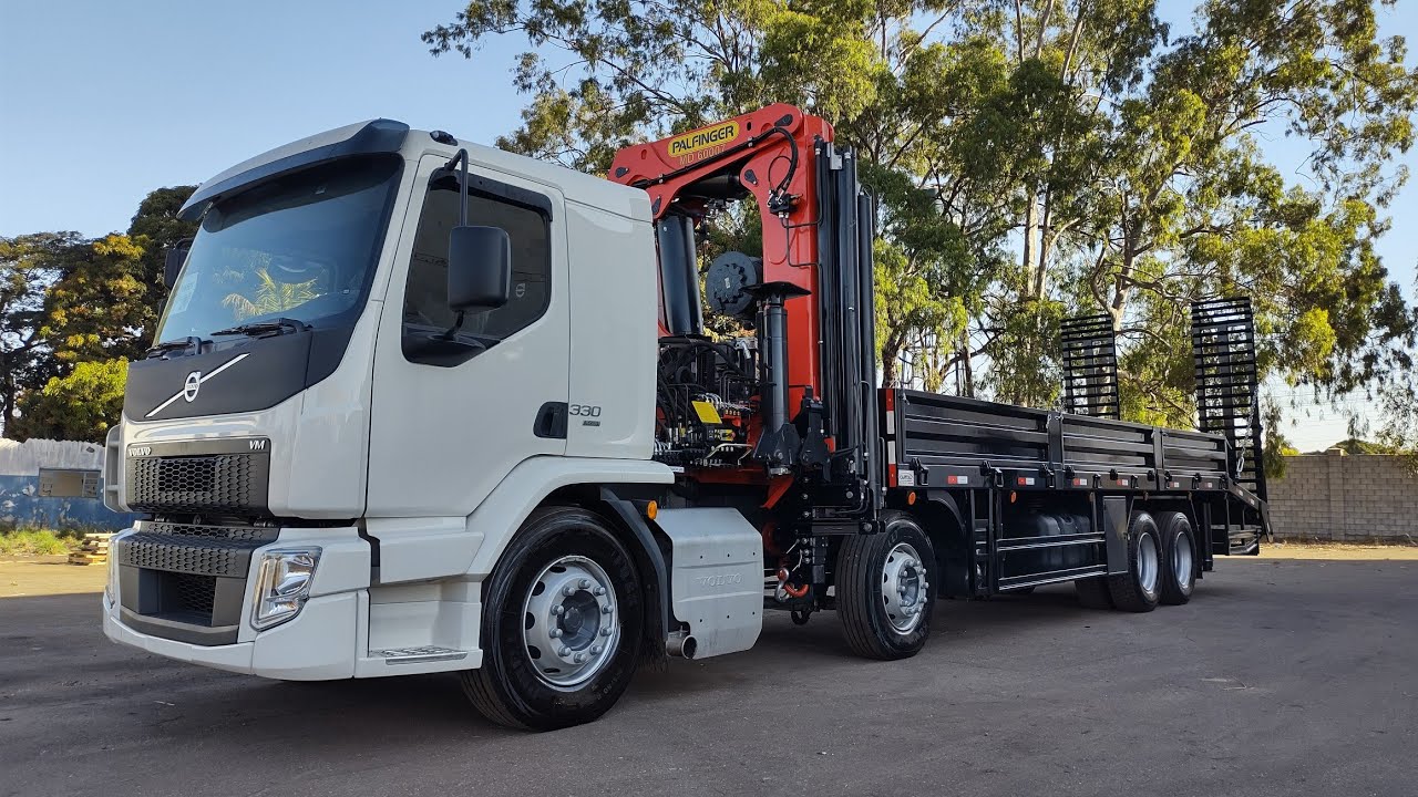 O Líder, MD60 007 completo, caminhão Volvo VM 330, Guindastes Palfinger.