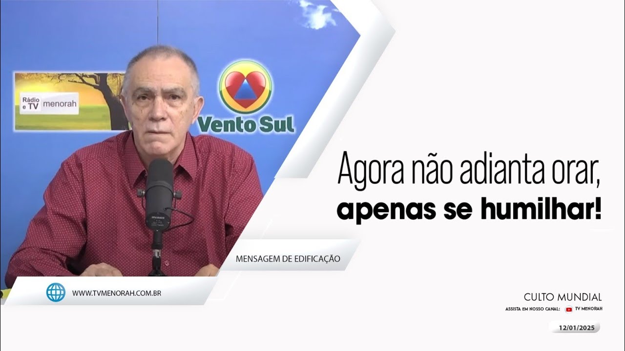 AO VIVO - Culto Mundial 12/01/2025