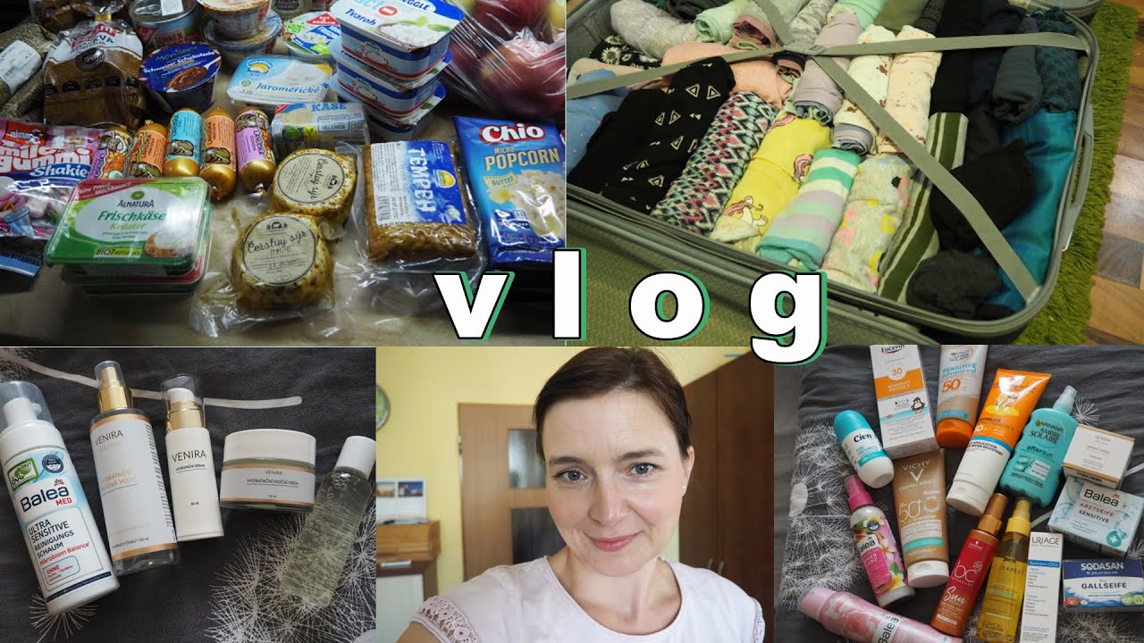 N&aacute;kup potravin v JIPu | L&aacute;zně a ekz&eacute;m - na&scaron;e zku&scaron;enosti | Bal&iacute;me na dovču! | VLOG