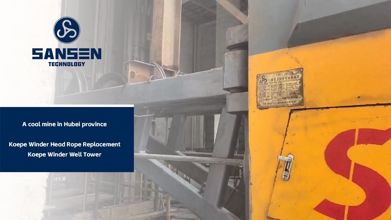 Koepe Winder Head Rope Replacement:A coal mine in Hubei province