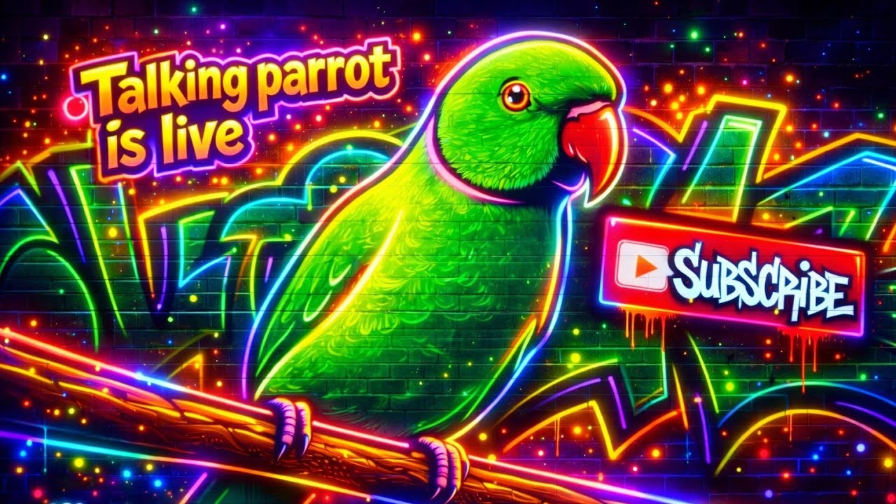 TALKING PARROT is live! (SUBSCRIBE IF YOU LOVE BIRDS)