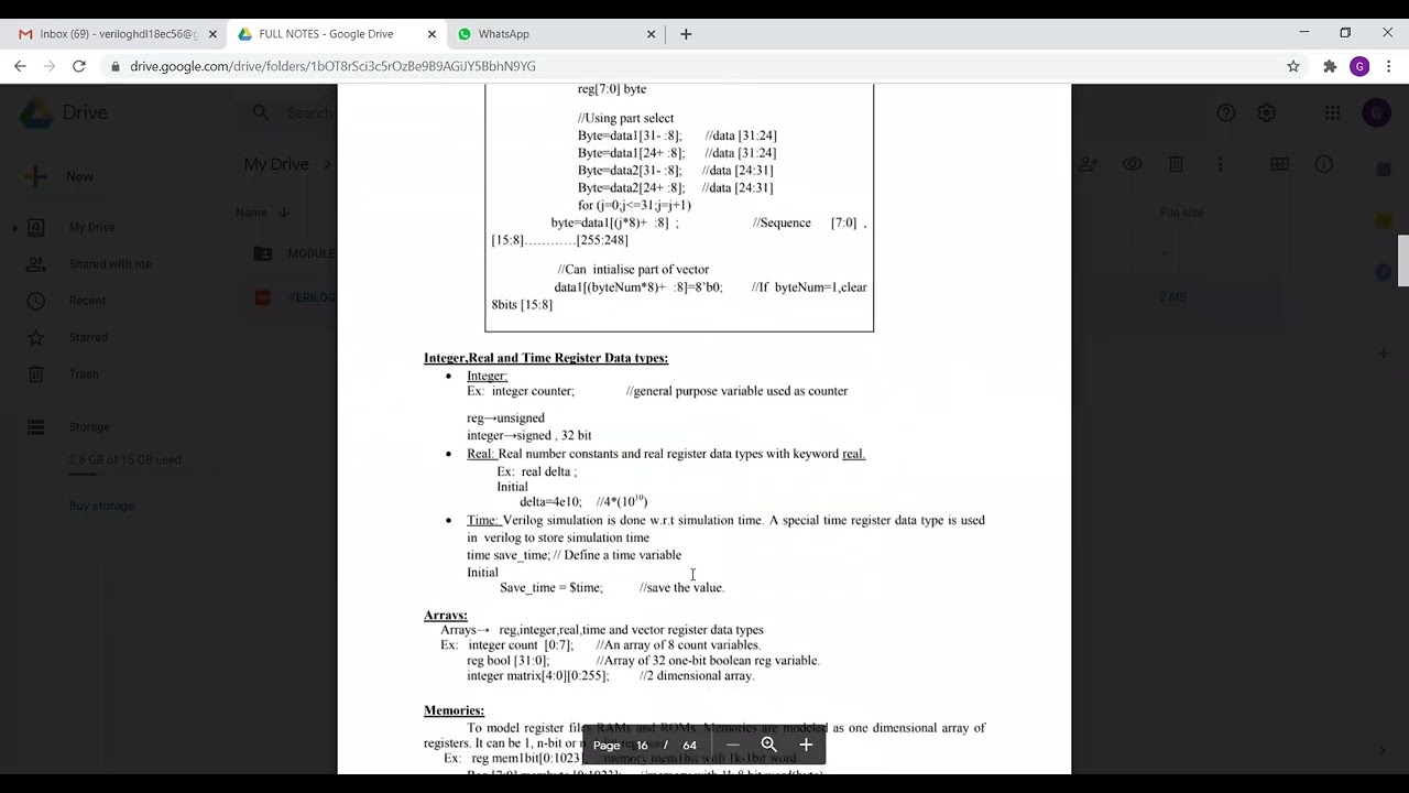 PART 2   VERILOG HDL 03 10 2020