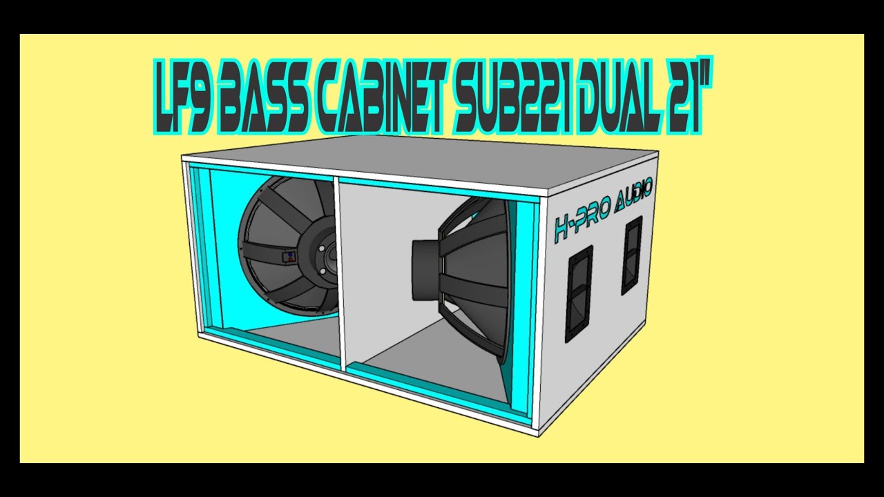 SKEMA [PLAN] BOX SPEAKER CABINET LF7 LF8 LF9 SUB221 DUAL 21 INCH