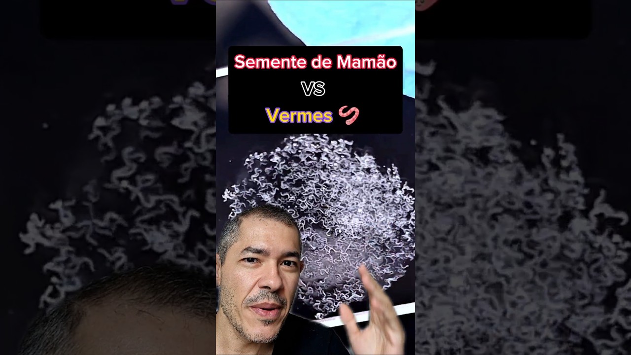 Experimento: Semente de Mam&atilde;o Vs Vermes!  #microscopio #curiosidades #biologia #saude