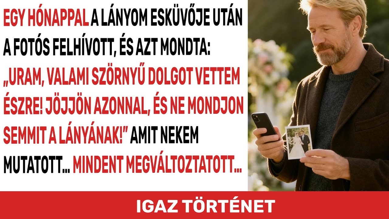 A fotós felhívott, és azt mondta, hogy valami nagyon nyugtalanítót vett észre az esküvői képeken.