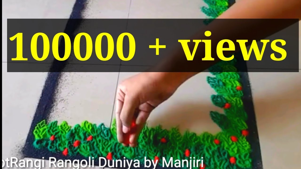 Creative X-mas Poster Rangoli with VOICE Demonstration..