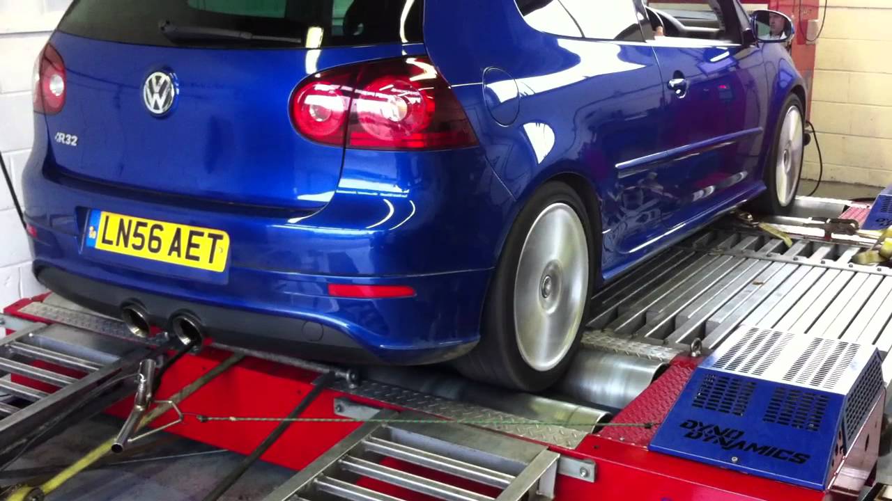 VW Golf MK5 R32 Dyno Run 260 BHP PPCGB Milltek Carbon Induction Kit