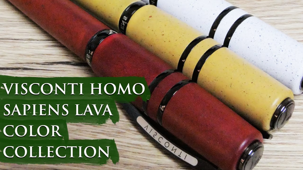 Visconti Homo Sapiens Lava Color Overview | With a new Nib | Available at Appelboom