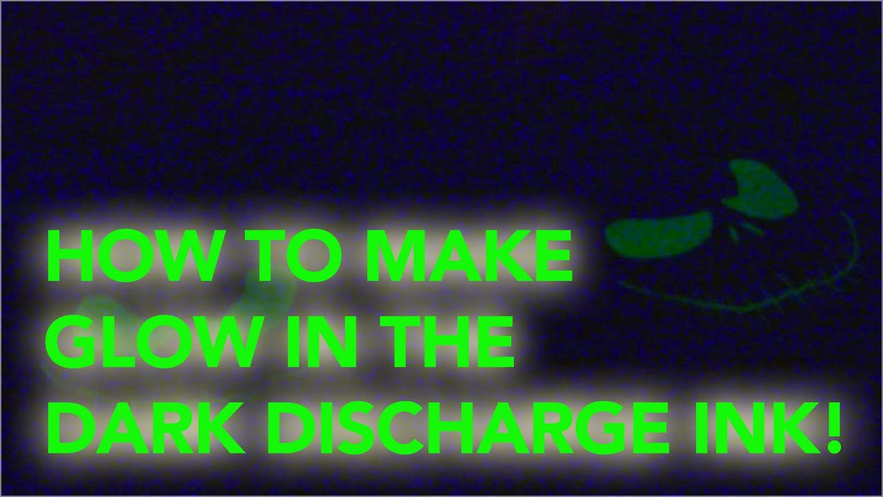 How to Screen Print - Making Glow in the Dark Discharge Ink with RyoCharge