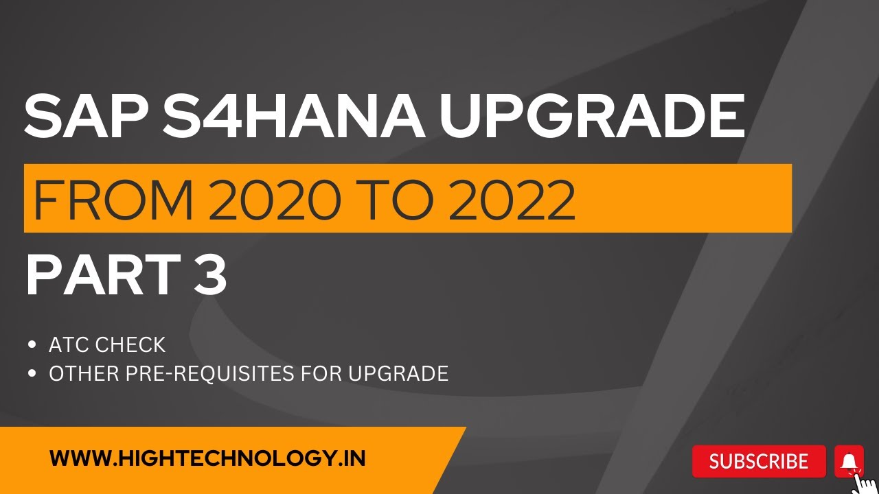 Обновление SAP S4/HANA 2020 до S4/HANA 2022, версия 3 | Как обновить SAP S/4HANA 2020