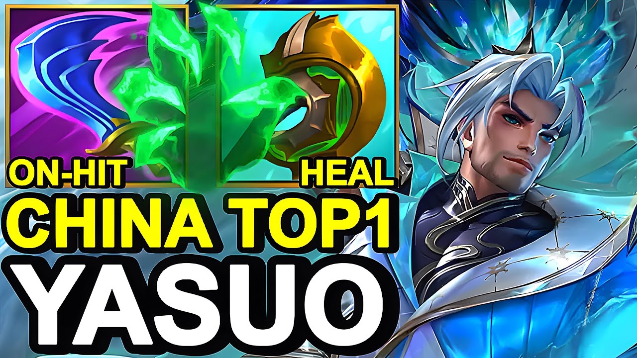 WILD RIFT CHINA TOP1 YASUO MID - Top1 Broken OP Yasuo Build Runes - Challenger Solo Rank Gameplay