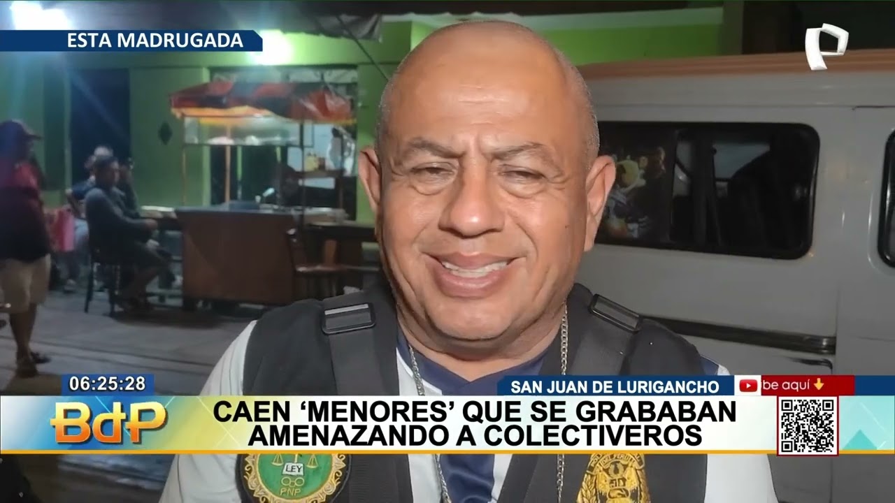Policías capturan a una banda de extorsionadores de transportistas tras balacera en SJL