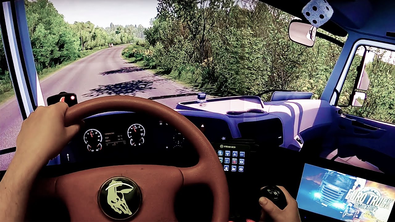 #ETS2 v1.51 : KamAZ-5490 NEO по Карелия на Moza Racing R9 #3монитора #GoPro #TripleScreen