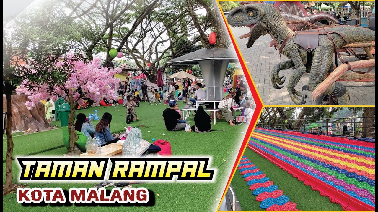 Taman Rampal Kota Malang || Wisata Bermain Terbaru buat Anak dan Keluarga