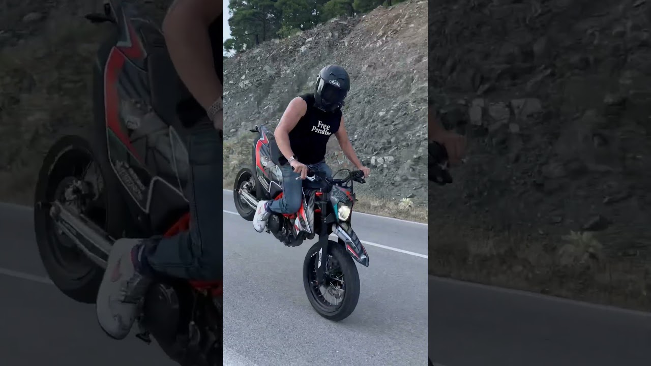 Ktm 690 smcr stoppie #keşfet #shortvideo #wheelie