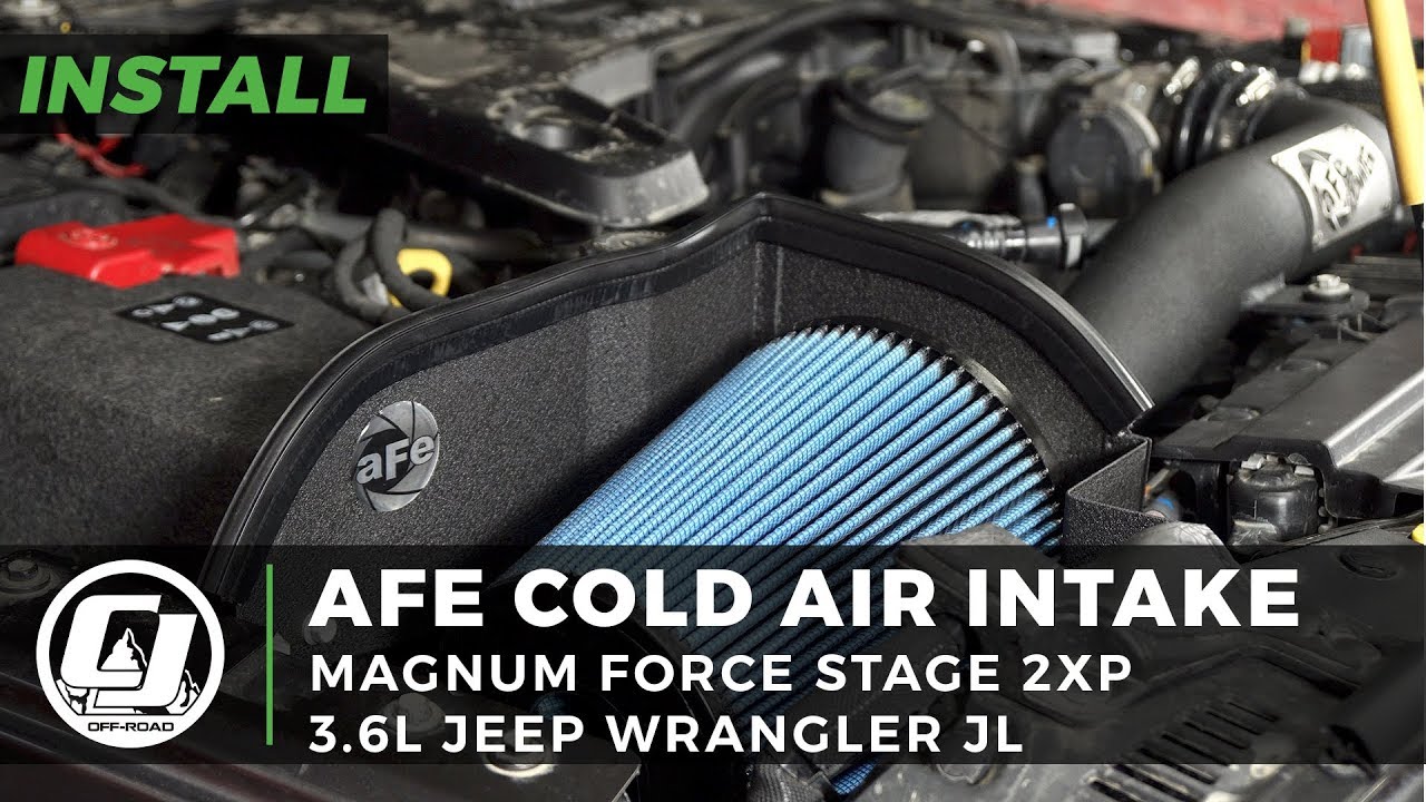 Jeep Wrangler Install: aFe Magnum Force Stage 2 XP Black Cold Air Intake System