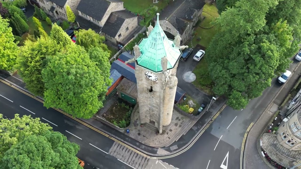 Clock Tower Lindley Huddersfield 4K with DJI Mini 3 Pro Drone